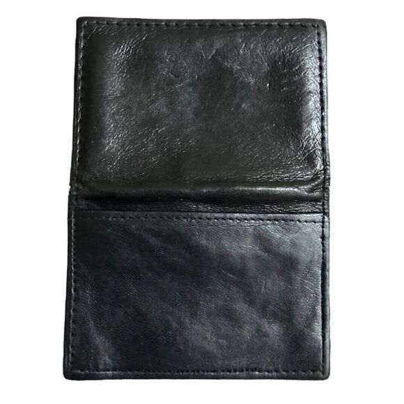 Dsquared2 Black Genuine Leather Bifold Credit Card Cash Money Holder Wallet - Picture 9 of 10
